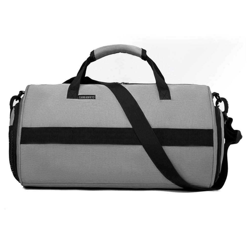 Tasche Persönlichkeit Sport-Sporttasche, Reisetasche mit Schuhfach für Männer und Frauen für Frauen und Männer Fitness (Farbe: Grau, Größe: 42 x 19 x 25 cm) (Schwarz 42 x 19 x 25 cm) (Blau 42 x 19 x