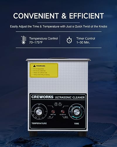 Creworks DUC-M Ultrasonic Cleaner With Heater And Timer thumb #5