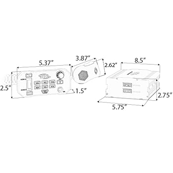 米軍車載サイレン Amazon | イベント等で重宝する車載拡声器！ DC12V 200w 車載用