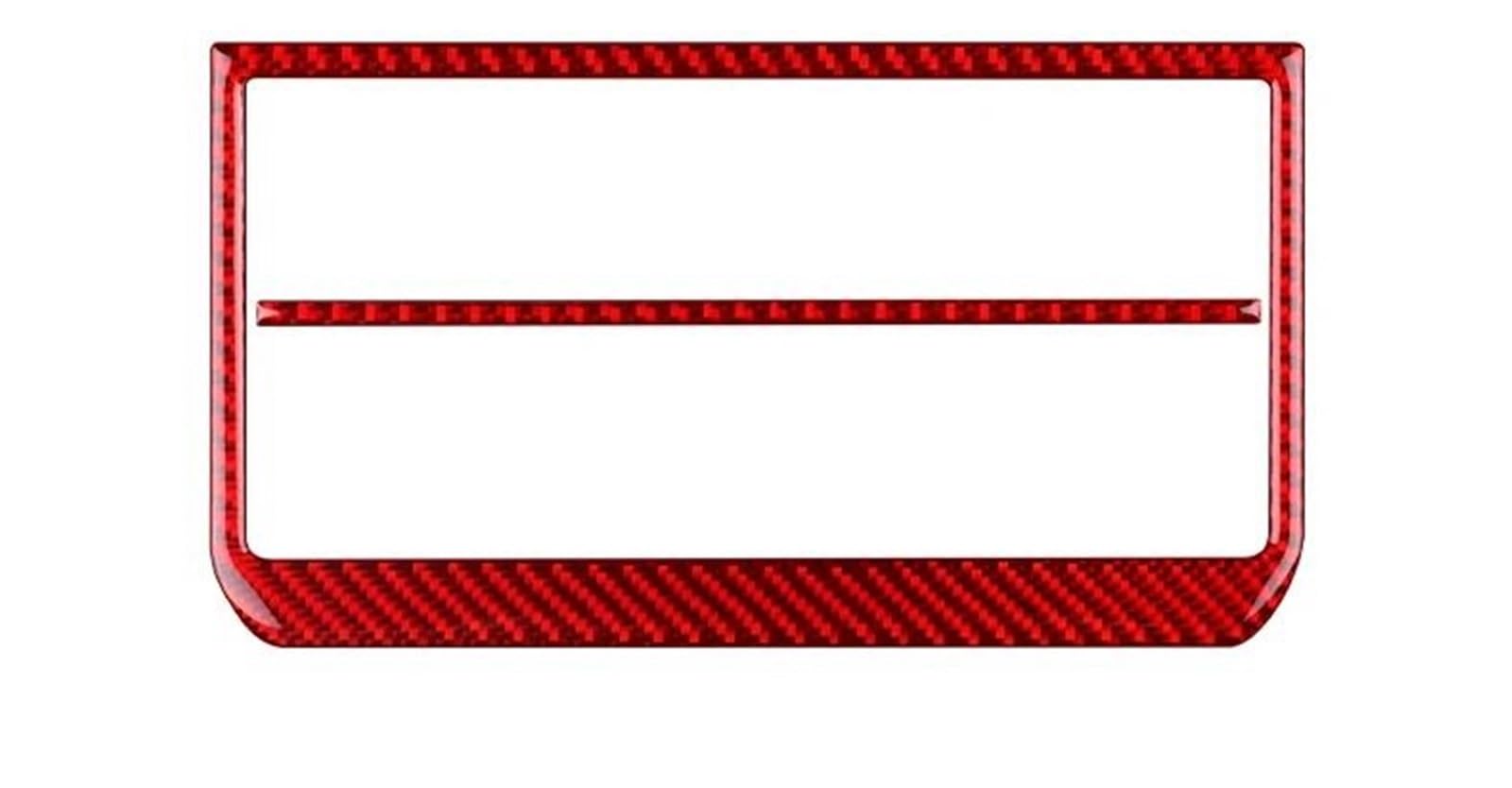 Ousduo Red Real Soft Carbon Fiber Sticker For Toyota For Tundra 2022 2023 2024 2025 Car Headlight Switch Outer Frame Interior Trim Interior Decal Trim