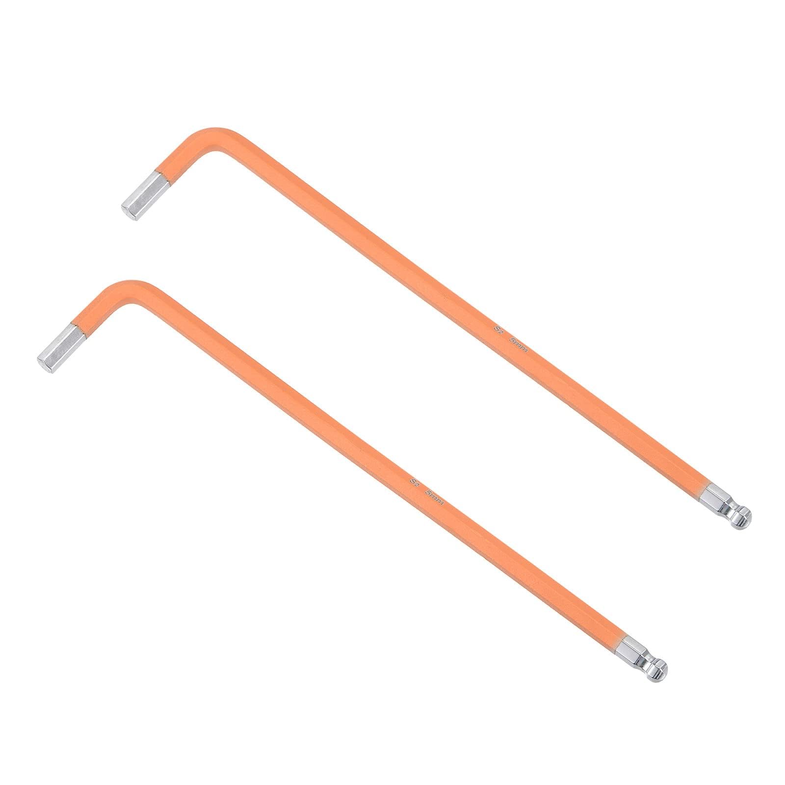 TOP-VIGOR 2Pcs 5mm Ball End Hex Key Wrench