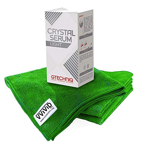 Gtechniq Crystal Serum Light Ceramic Coating 30 Milliliter with VViViD Microfiber Towel Kit