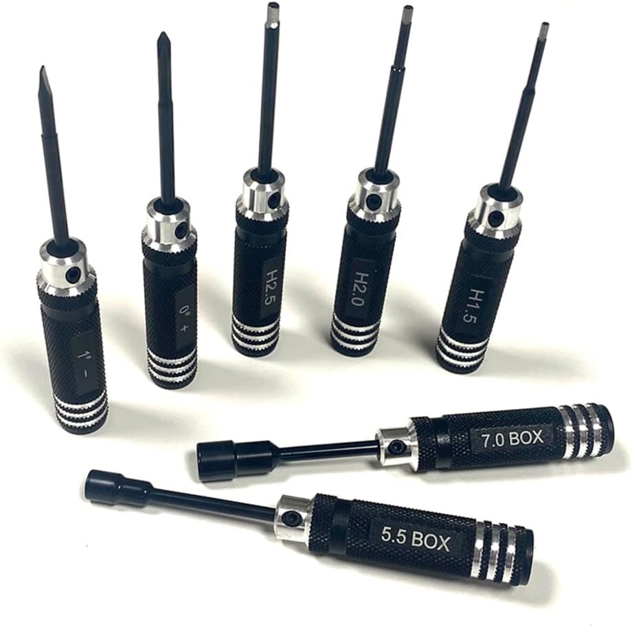 CR875 Aluminum Mini-Tool Set 7 Pieces Metric