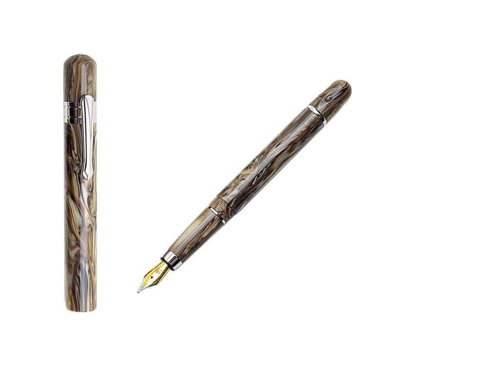 Covenant Parchment Swirl Fountain Pen, Resin, Brown, TCV-129F-PS