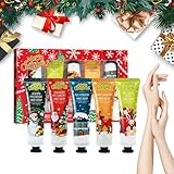 WAWJ® Crema de manos navideña, Set de Regalo para Mujer Crema, Hidratante Reparadora con Fragancias Rápida Absorción, Regalo para Navidad Acción de Gracias
