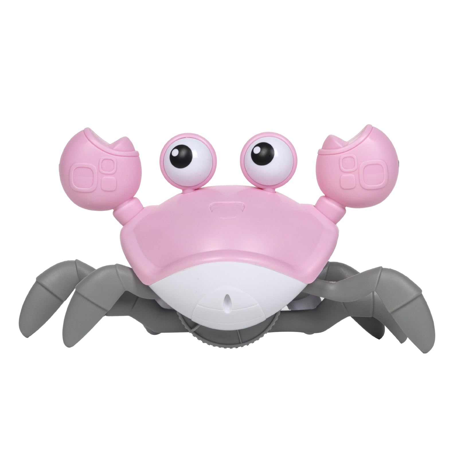 Warmiehomy Crawling Crab Toy Baby Sensory Toys for 6-12 Months Birthday Gifts for Girls Age 0-12 Month Interactive Musical Educational Toys Tummy Time Crab Montessori Toys