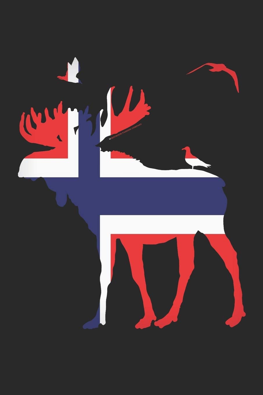Wikstroem - Notes: Norway Moose Banner - Notebook 6x9 dot grid