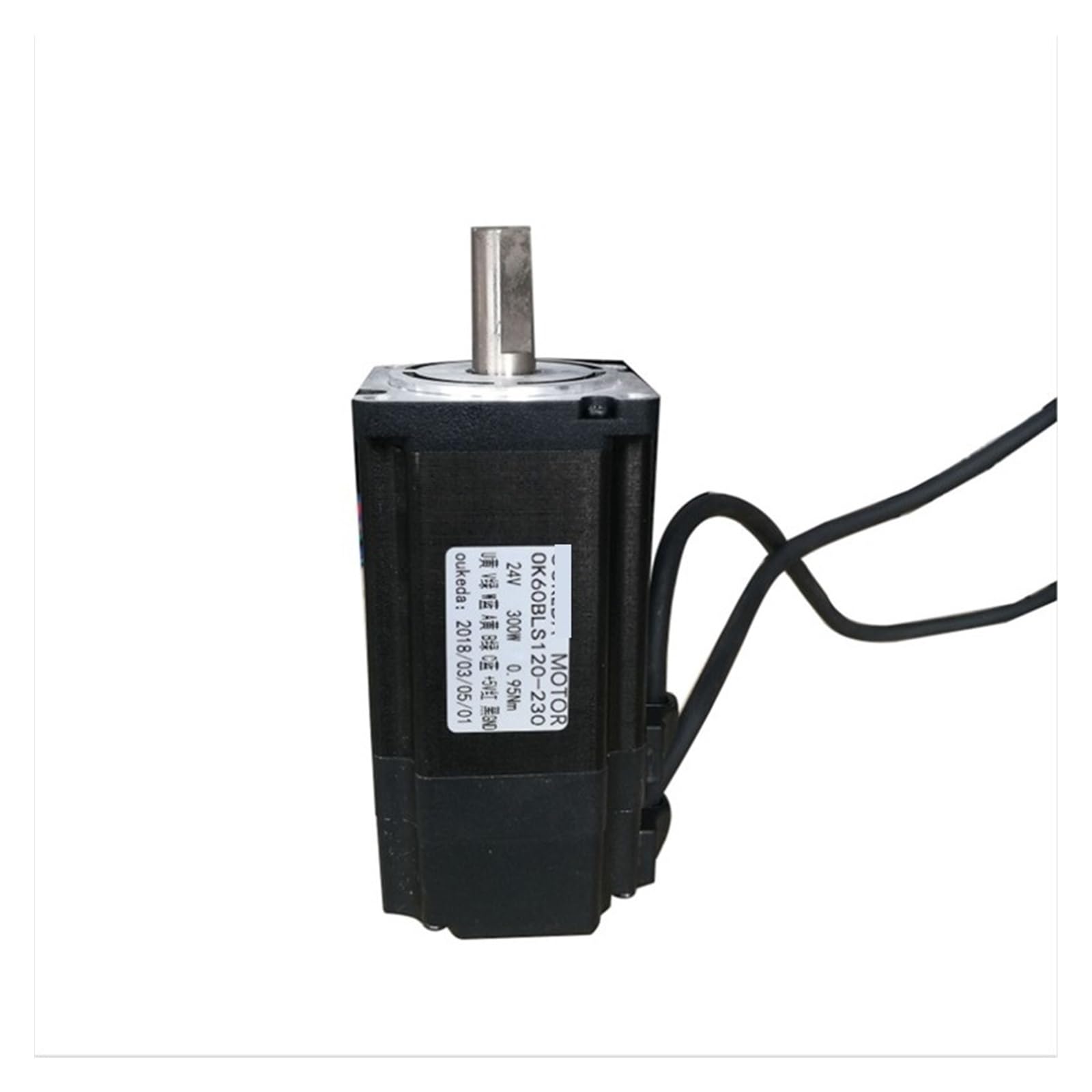 Moteur électrique BLDC 24V 200W 1500rpm NEMA 24 de 60mm avec arbre de transmission