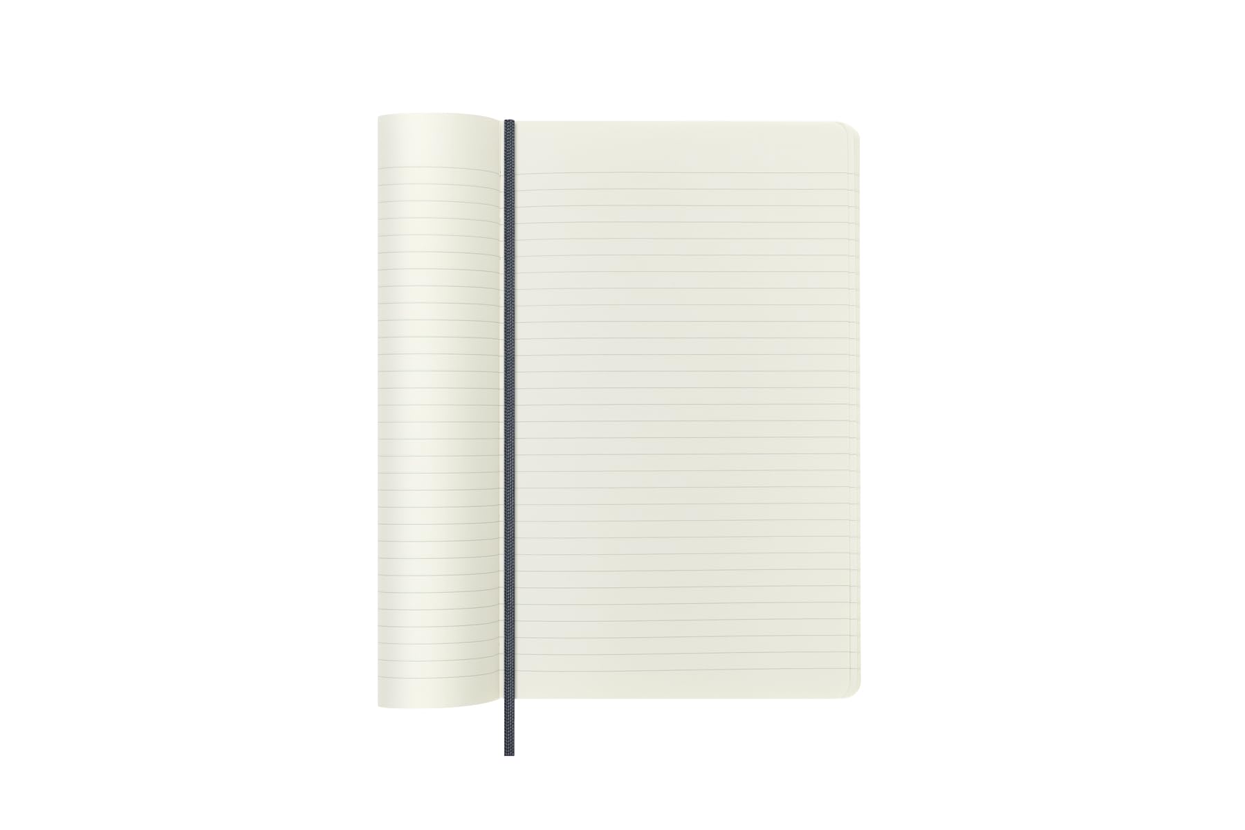 Notatnik Moleskine Precious & Ethical Collection z pudełkiem na prezent, wegańska miękka okładka, elastyczne zamknięcie, duży format 13x21 cm, kolor niebieski