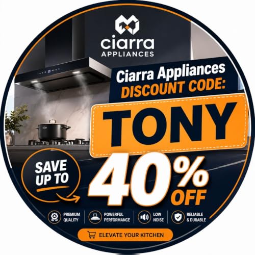 『Code promo Ciarra appliances: TONY &ndash; &Eacute;conomisez jusqu'&agrave; 40% de r&eacute;duction』のカバーアート