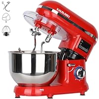 Amazon | KALELAISU スタンドミキサー 5.5L大容量 99分タイマー機能