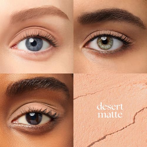 Image of Julep Eyeshadow 101 Cream-to-Powder Waterproof Shadow Stick - Desert Matte - Long-Lasting, Crease-Proof, Light Beige Matte Cream Eyeshadow with Built-in Smudger