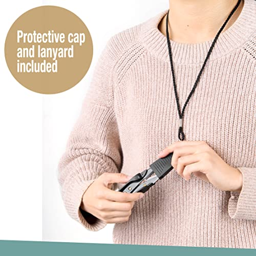 Beaditive Premium Thread Snips - Thread, Yarn, Embroidery Snipper For Sewing, Quilting, Knitting, Jewelry Making - High-Carbon Steel Blades With Protective Cap And Lanyard #TOP4