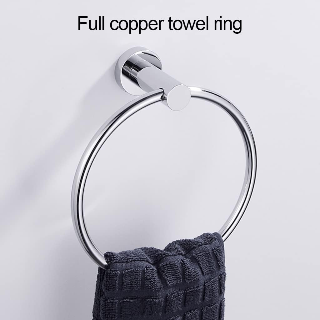 LSLYTQ Bathroom Accessories Pure Copper Towel Ring, Bathroom Towel Hanger
