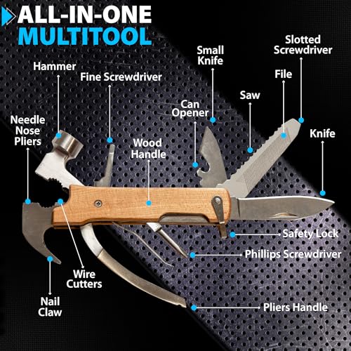 image for Kenzal Customized Personalized All in One Survival Tools Hammer Multit