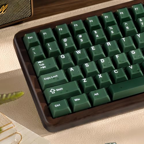 Image of dagaladoo Green Keyboard keycaps,Double Shot PBT keycaps Jade | Custom Key caps,Cherry Profile keycaps for Mechanical Keyboard 60 /65 /75 /TKL /96 /100% US Layout