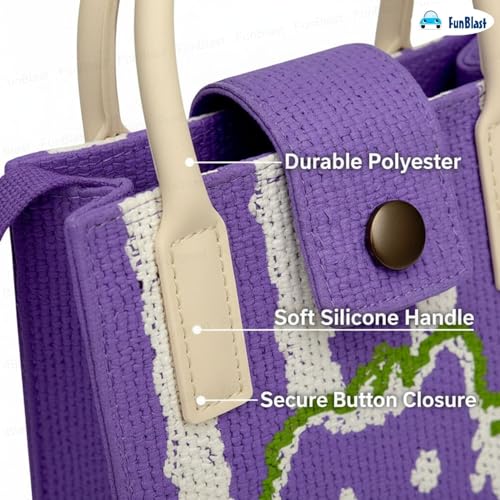 Image of FunBlast Crossbody Mobile Sling Bag for Women - Stylish Phone Pouch with Strap & Silicone Handle, Keychain, Coin, Cosmetics Purse, Cute Utility Bag for Girls & Women