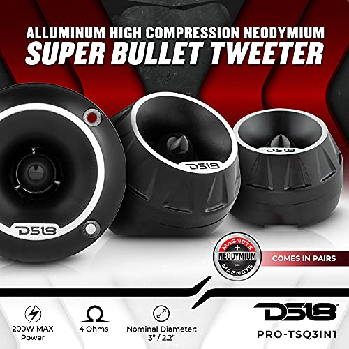 Tweeter haute compression DS18 PRO-TSQ3IN1 en néodyme 2.5cm 4 Ohm 200W - 2