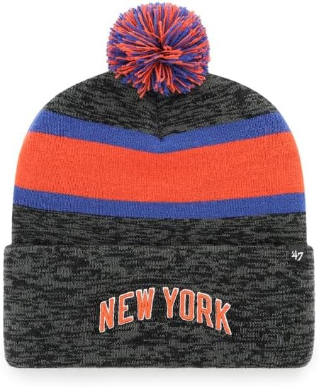 47 City Edition Script Northward Fashion Cuff Beanie Hat with POM - NBA Cuffed Winter Knit Cap