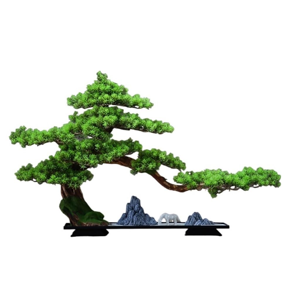 DFGHNBVC Artificial Plants Display Tree Large Fake Plant Decoration Living Room Entrance Landscape Artificial Cypress Bonsai Tree Ornaments Book Shelf Decor Ornaments