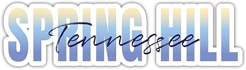 Spring Hill Tennessee Souvenir 2-Inch Vinyl Decal Sticker Script Design 2 InchSticker