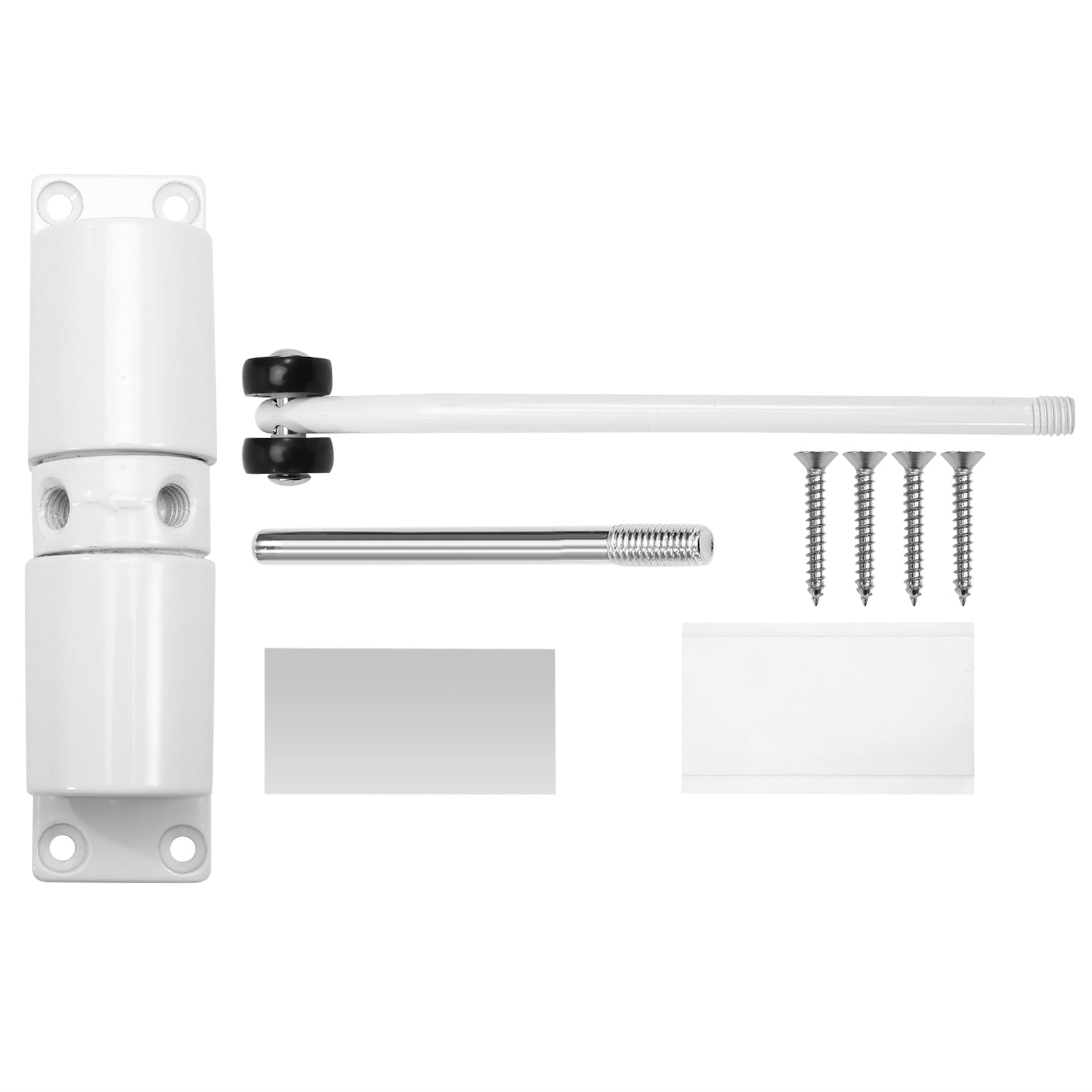 Littimoon Automatic Door Closer Metal Adjustable Heavy Duty Safety Spring Silenciar Convert Hinged Door Interior Exterior