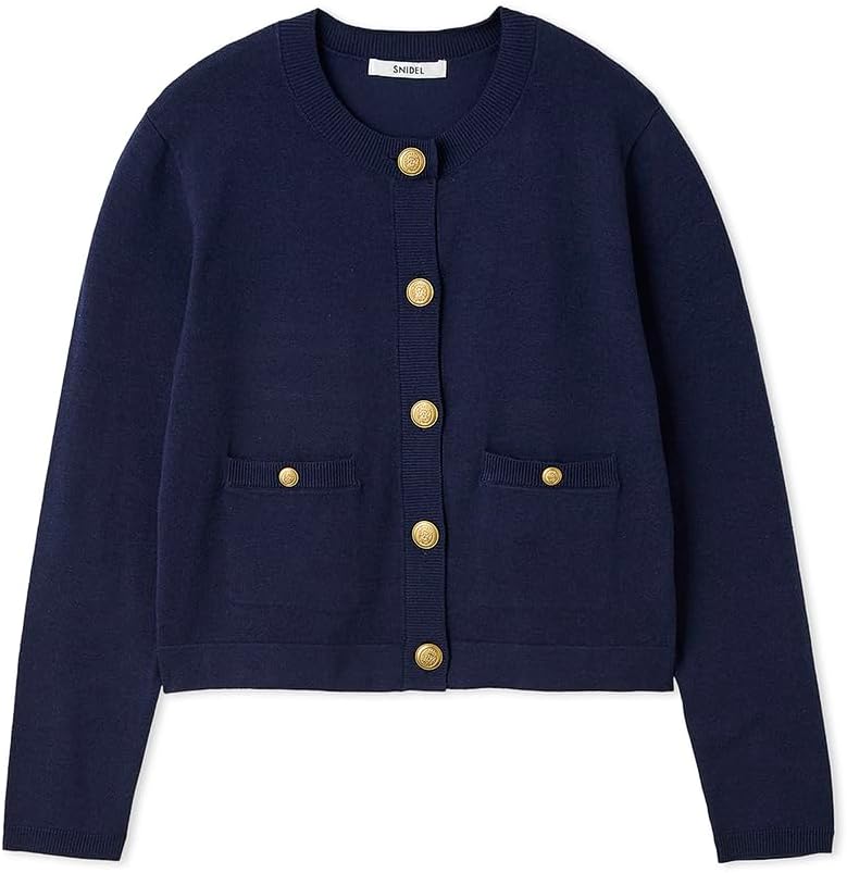 Amazon | [スナイデル] 金ボタンカーデ SWNT254349 レディース GRY