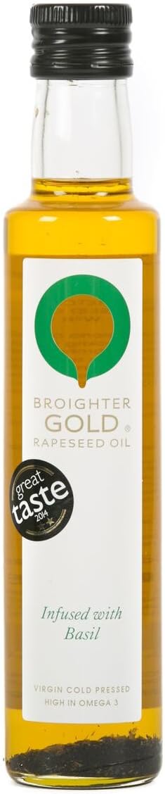 Broighter GOLD Rapeseed Oil - Basil Infused 250ml