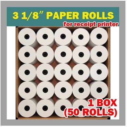 Pos Thermal Receipt Paper 3 1/8x230 50rolls