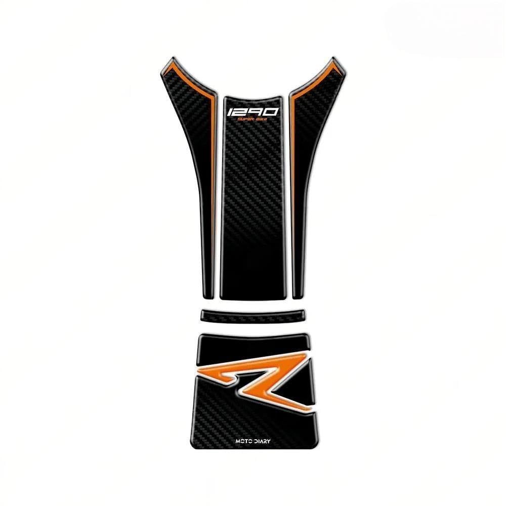 Autocollants de protection de réservoir de moto étanches orange pour KTM 1290 Super Duke