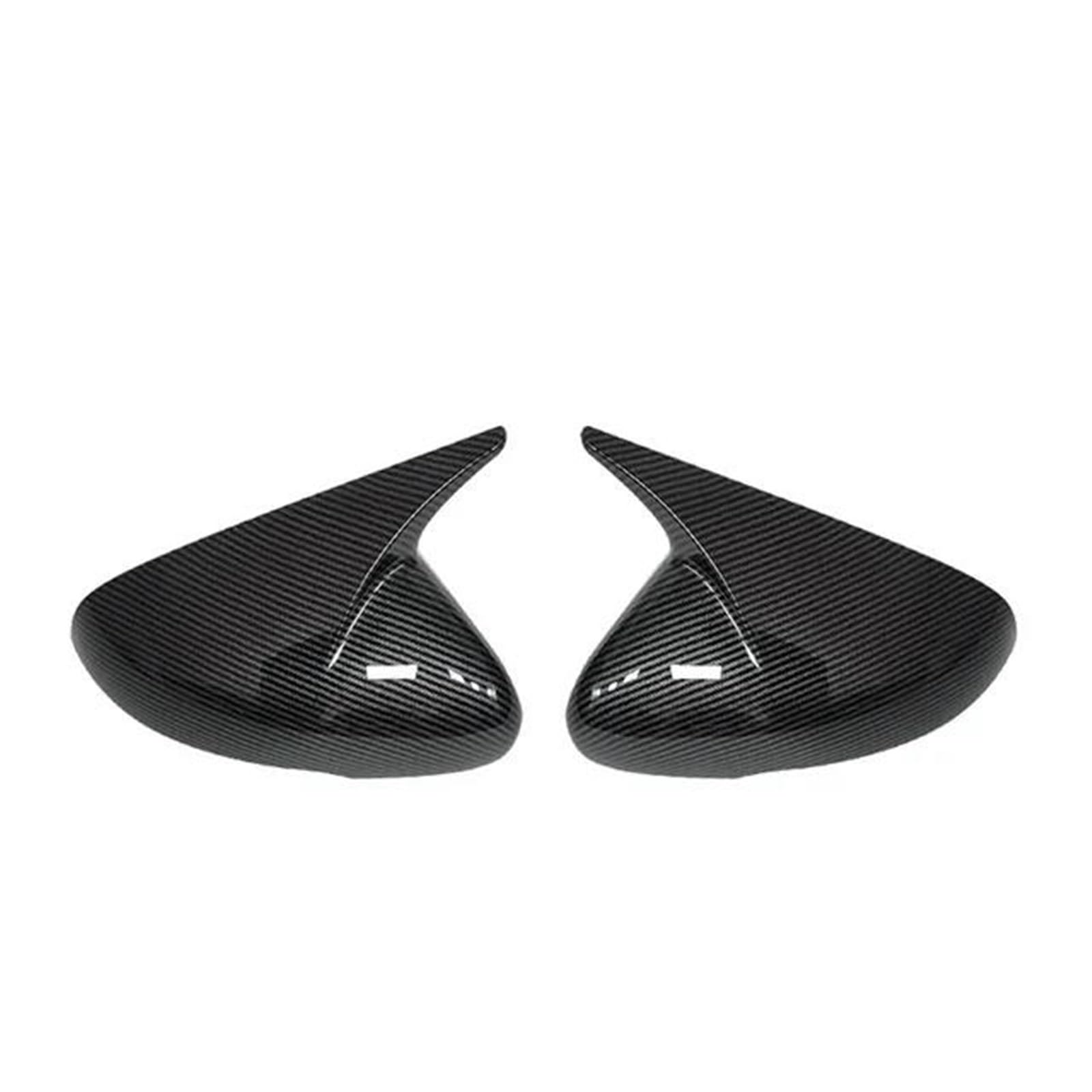 Yeskit Carbon For Kia For Stinger 2018-2022 Car Sticker Rearview Side Mirror Cover Wing Cap Exterior Case Trim Accessories(Carbon)