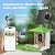 Smart Bird Feeder with Camera, AI Auto-Capture & Motion Detection, 5W Solar Powered, 170° Wide Angle, 2K HD Video, Identify 16,000+ Bird Species, Ideal Gift for Birds Lovers.(Green)
