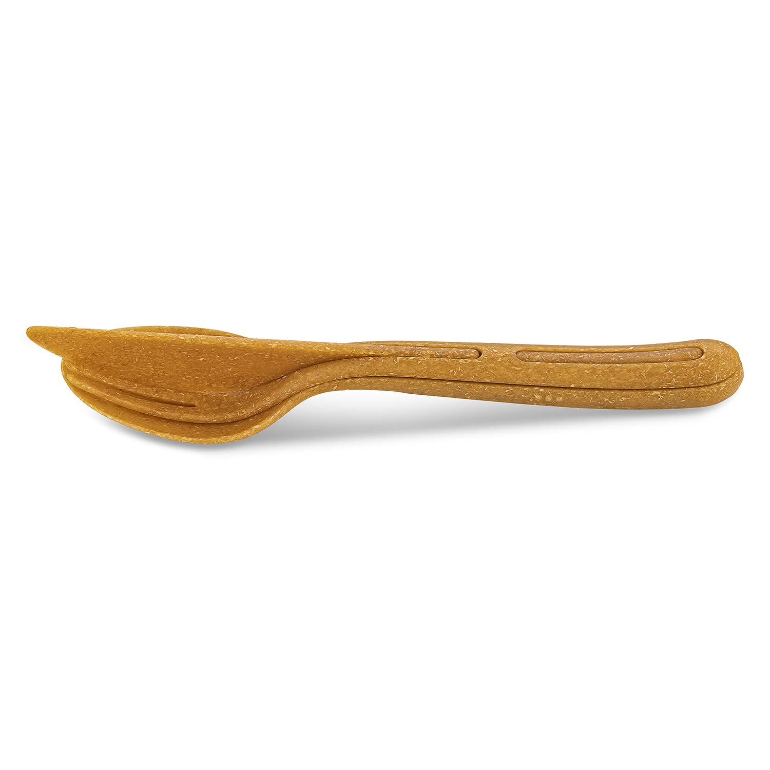 Koziol KLIKK Plastic, Reusable, Knife, Fork, Spoon, Outdoor, Campeggio, Picnic, Hiking, Vacanze, Pranzo to Go, Cutlery Set of Three