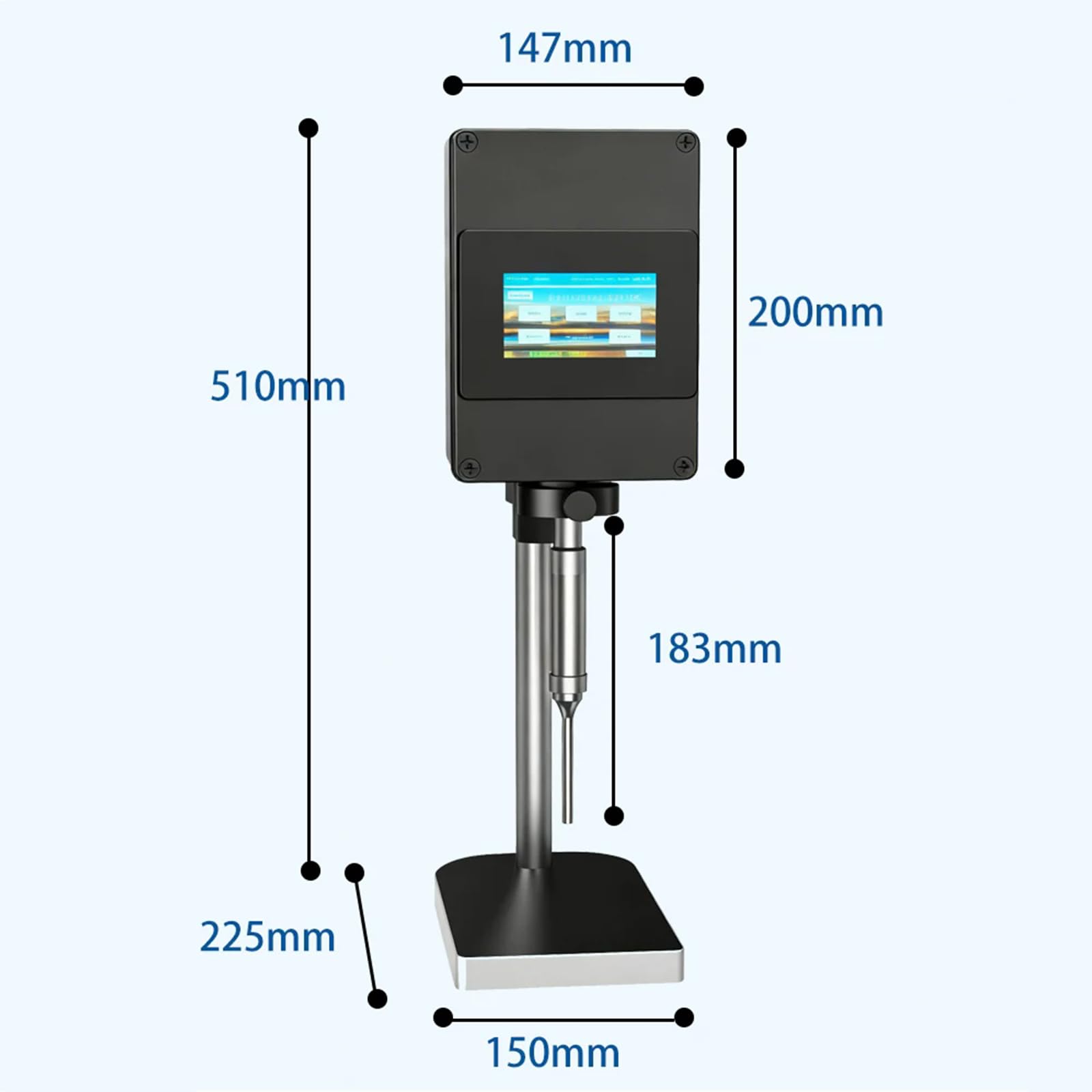 Homogeneizador Ultrasónico De Laboratorio, Mezclador Disruptor Celular Sonicador De 20 Khz, con Sonda De Aleación De Titanio, Tiempo De 0 A 30 Minutos, Altura del Soporte Ajustable