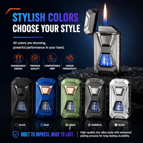 Encendedor Dual de Llama Activado por Voz USB Recargable miniatura 5