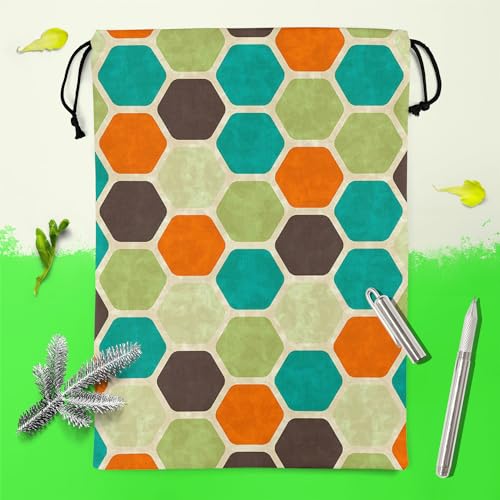Image of ArtzFolio Retro Style D2 | Reusable Sack Bag | Bag for Gym, Storage, Vegetable & Travel