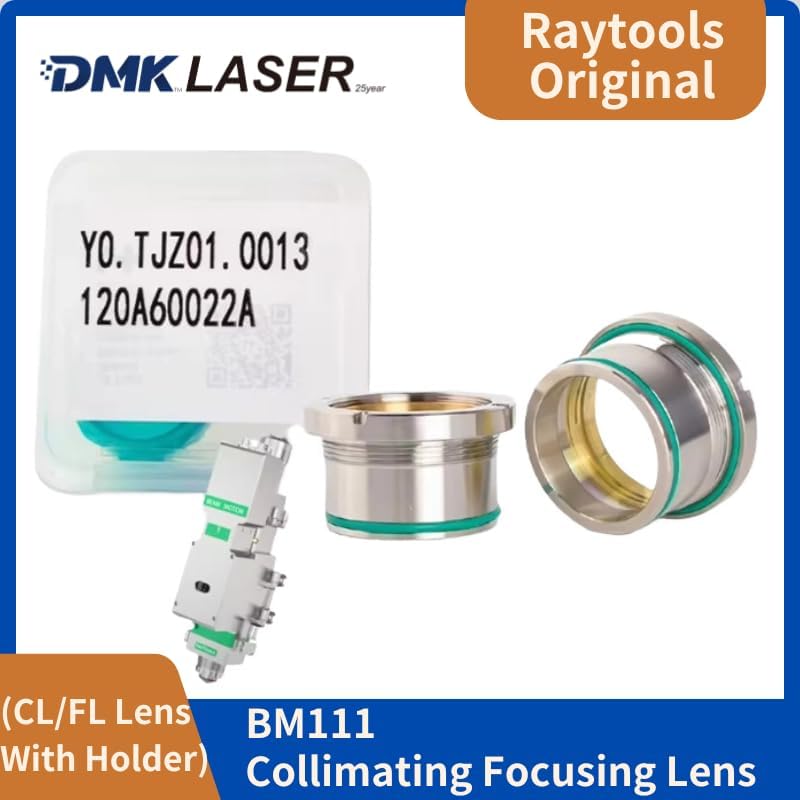DMK Raytools Original BM111 Laser Cutting Head Collimating Focusing Lens Group BMH111 D30F75/F100/F125/F155 CL/FL Lens With Holder (Non-Original, BM111 D30F125 2KW)