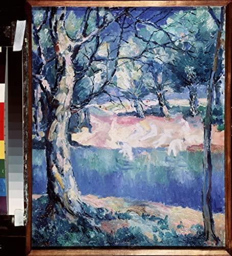 Toile une rivière dans la forêt par Kazimir Malevitch Décoration Premium 60x90cm