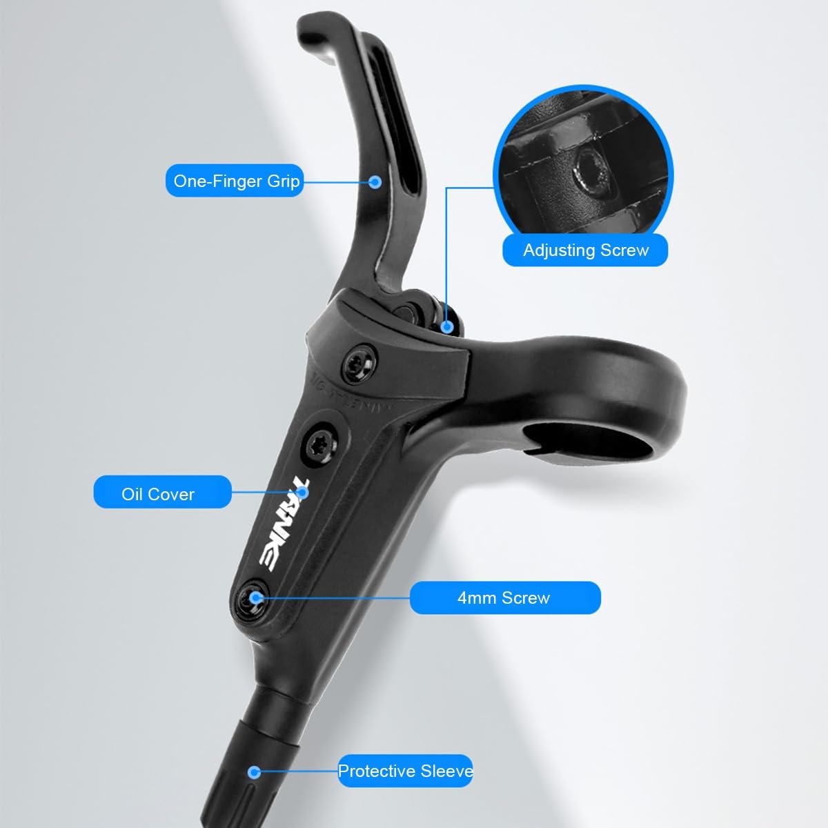 Freni A Disco Idraulici MTB Biciclett Anteriore Sinistro 800mm Mountain Bike Freno Olio In Lega Di Alluminio Con PM/is Adattatore Per BMX XC Trail