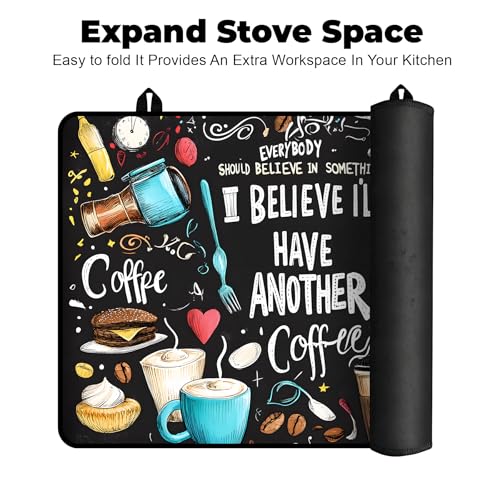 Image of Stove Top Cover for Glass Electric Stove (Coffee, 30 inch x 21 inch)