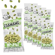 Far Field Crunchy Roasted Edamame Beans Sea Salt, 10-Pack, 11g Protein Per 26g Bag, Low Carb, High-Protein Plant-Based Snack