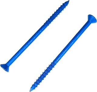Tapcon 1/4" x 5" Star Torx Head Concrete Anchor Screws, 100 Pack with Drill Bit - Masonry Anchors for Concrete, Brick, Block