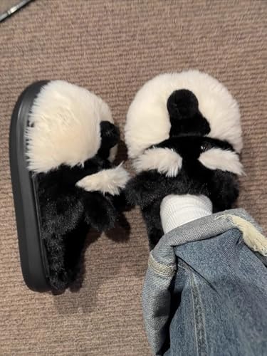 ZQW Women's Fuzzy Dog Slippers Plush Puppy Design Soft Warm Winter House Shoes for Indoor Home Cozy Wear Pets Lovers3