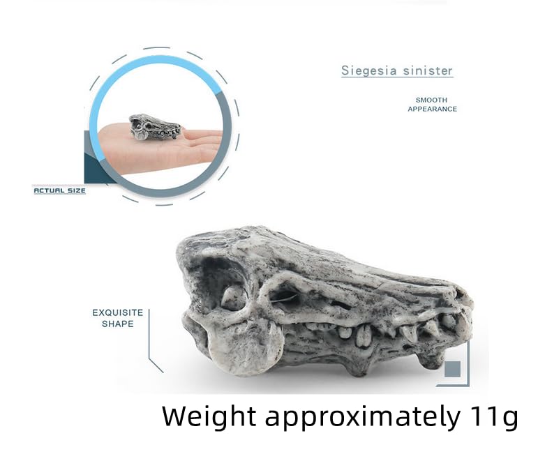 Image of 11pcs Grey Aquarium Decor Realistic Animal Skulls Fish Tank Small Skull | 2inch Resin Skull Figurine Fish Shrimp Shelter Cave Hideout Turtle Hidden Tank Decoration,Mini Micro Landscaping Decor