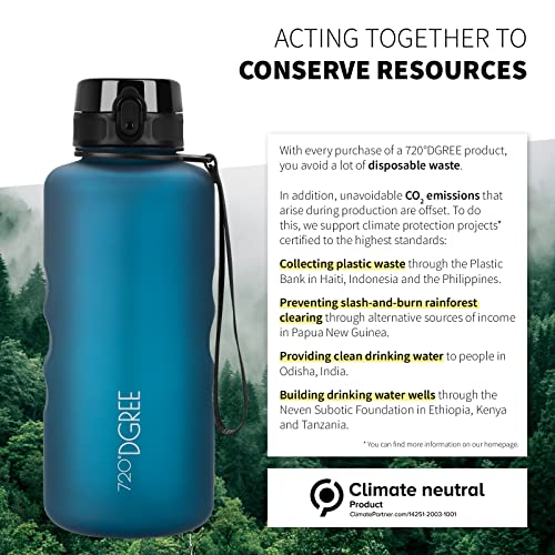 Image of 720DGREE Water Bottle 2l inchuberBottle inch softTouch +Sieve - BPA-Free, Leakproof, Reusable Drinking Bottle - XXL Sports Bottle for all Day Hydration, Gym, Fitness, Office, University, Hiking, Travel