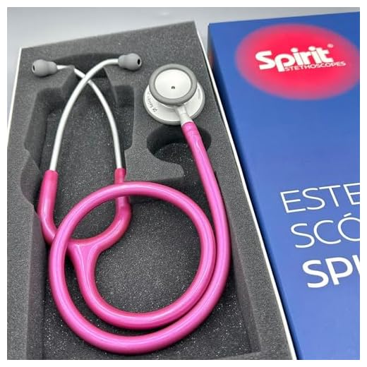 Estetoscópio Spirit MD Pro-Lite Duplo Adulto e Pediátrico Magenta Perolizado