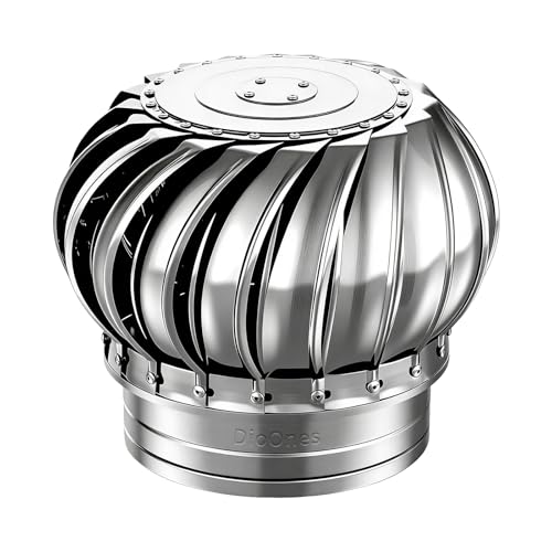 DioOnes Stainless Steel Turbine Roof Ventilator 11 Inch