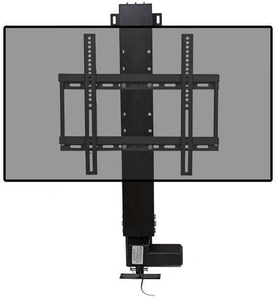 Soporte TV Moderno, Soporte Pared para TV, Soporte motorizado para TV, elevación 60 cm/23,6 Pulgadas, Elevador eléctrico para TV con Control Remoto inalámbrico RF y con Cable para TV 26 a 57 pulgad
