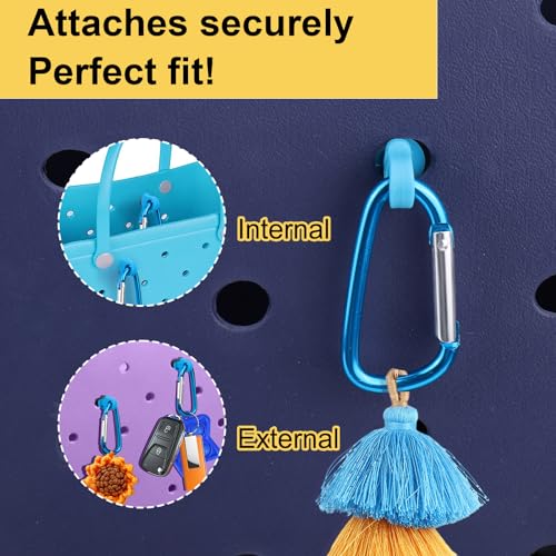 Image of Mity rain Key Holder for Bogg Bag, Accessories for Bogg Bags Original X Large, Insert Charm Carabiner Keychain for Beach Bag