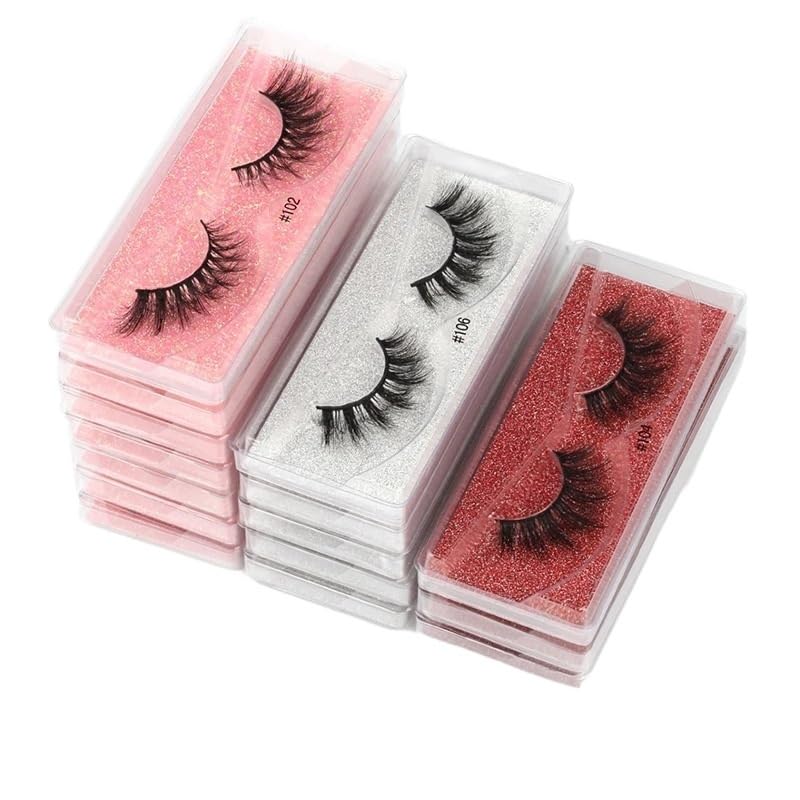 UAMOU Mink Eyelashes Set10 30 50 100pcs False Lashes Natural long Eyelashes 3d Mink Lashes Fluffy Fake Lashes